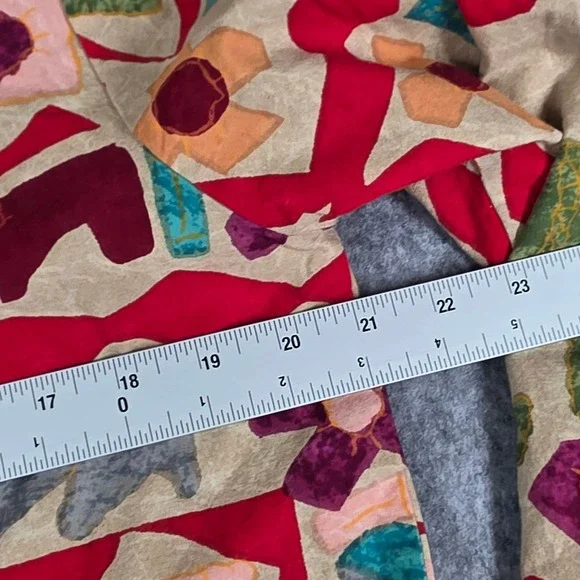 New Identity Blazer Jacket Primitive Abstract Animal Art India Cotton Boho sz M - Picture 6 of 6